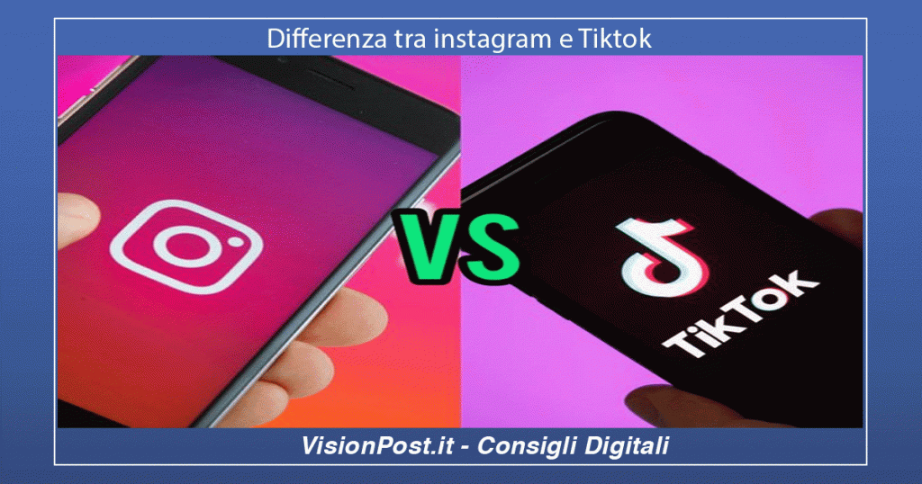 Differenza tra instagram e Tiktok