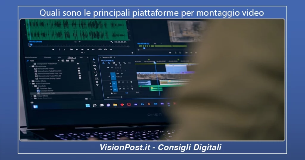 piattaforme per montaggio video