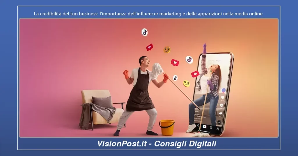influencer marketing e delle apparizioni nella media online