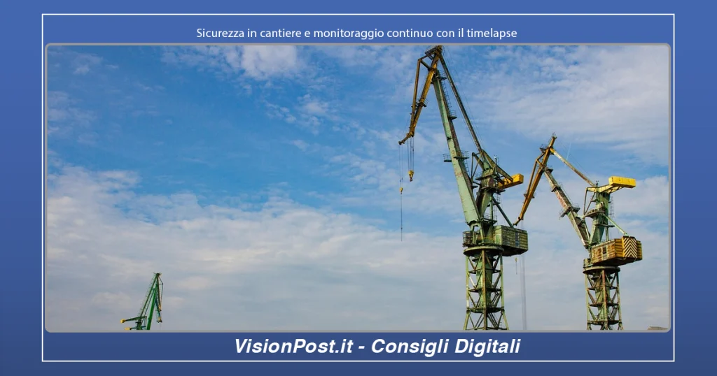 Sicurezza in cantiere e monitoraggio continuo con il timelapse